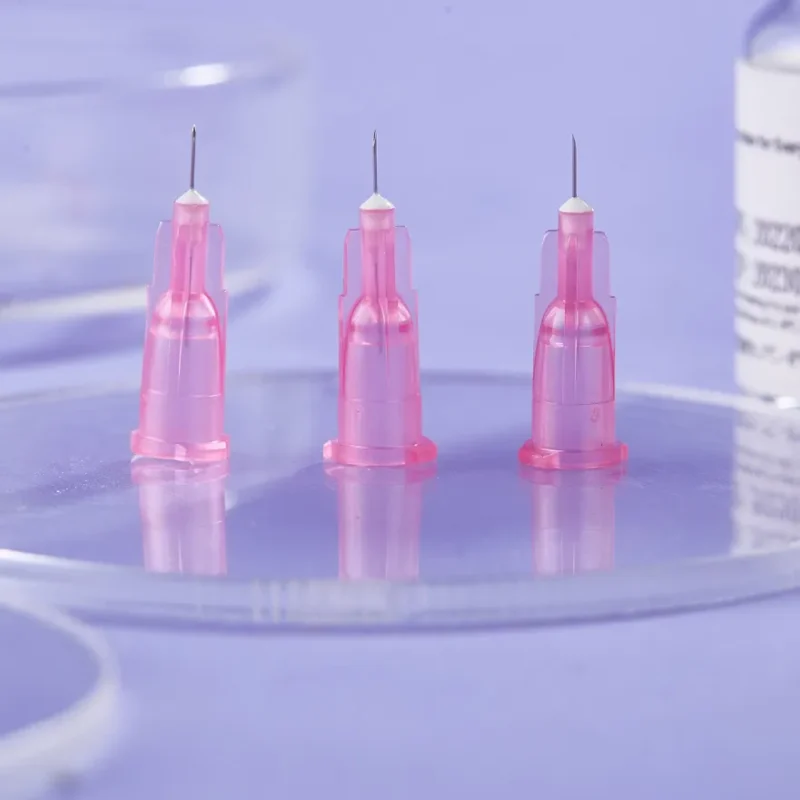 Stainless Steel Dispensing Tip 20G x 1/2 in Pink
